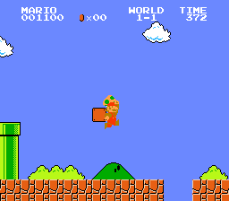 [Picture showing it IS possible to get the first 1-UP and make it into the first coin room